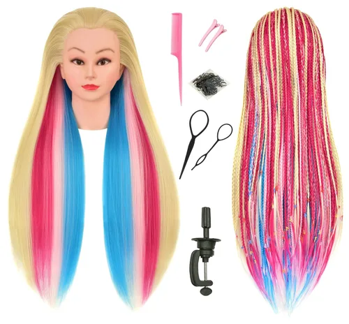 Miniatura 11 de RIHANNAHAIR - Cabello humano 100% real estilo afro, incluye cabeza de maniquí para peluquería: prácticas de estilismo, trenzado, rizado, estilizado