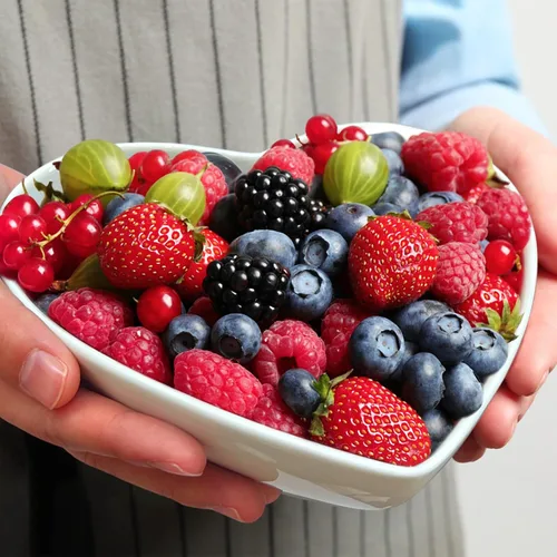 Miniatura 5 de Juego de 2 platos de ensalada profundos en forma de corazón de porcelana, cuencos de corazón de 7 pulgadas para servir postre/aperitivo/fruta, 19