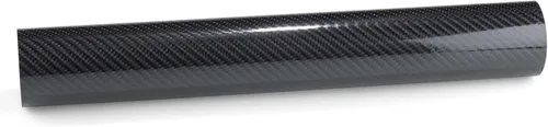 Miniatura 2 de EZAUTO WRAP - Vinilo adhesivo texturizado de fibra de carbono 7D negro de 60"x84" (5FTx7FT) con alto brillo, lámina de calcomanía para auto