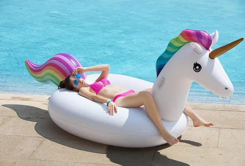 Miniatura 5 de Jasonwell - Flotador inflable para piscina, válvulas rápidas, grande, retráctil, multiuso, para niños y adultos, XXXL