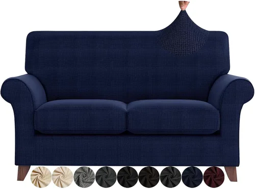 Miniatura 11 de ZNSAYOTX Fundas para sillas de sala de estar con brazos antideslizantes y elásticas para sillón, fundas de elastano para sillón, fundas protectoras