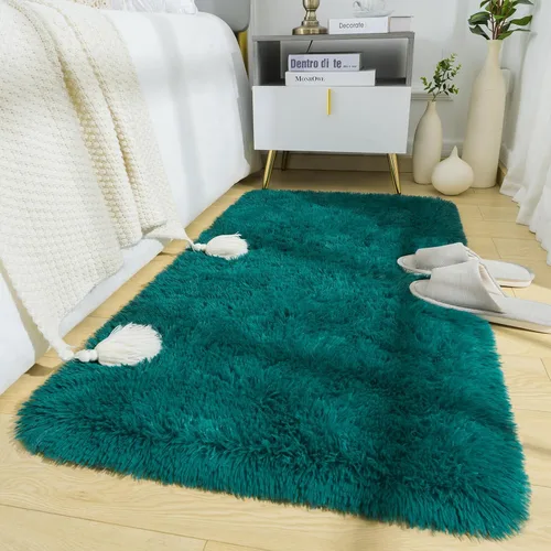 Miniatura 26 de BENRON Alfombras de pasillo esponjosas de 2 x 4 pies, suaves y largas para dormitorio, pasillo, entrada, cocina, alfombra lavable para decoración