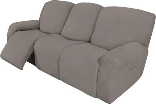 Miniatura 41 de Easy-Going - Funda elástica para sofá reclinable y sofá cama, 6 piezas, protector de muebles, suave, parte inferior elástica, tela jacquard