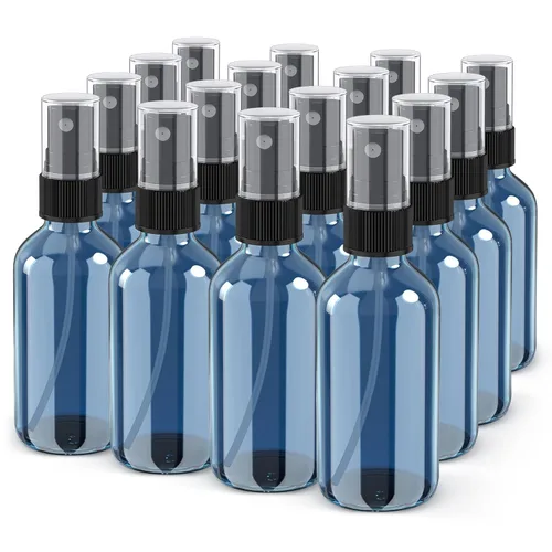 Miniatura 15 de Wedama Botella con atomizador, botella de spray de vidrio de niebla fina de 2 onzas, pequeños recipientes de líquido recargables para regar flores
