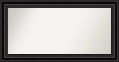 Miniatura 599 de Amanti Art Espejo personalizado, espejo de baño negro puente, espejo de pared o espejo de tocador de baño sobre el fregadero (26 x 26 pulgadas)