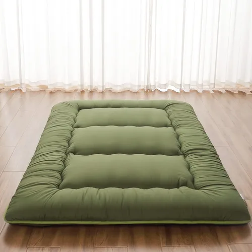 Miniatura 13 de Zelladorra - Colchón japonés de suelo, colchón futón con bolsa de almacenamiento portátil, enrollable, grueso, de tatami, para campamento, Flor