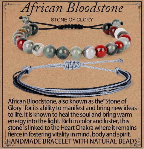 Miniatura 28 de LPBeads Pulsera de piedra natural hecha a mano de tamaño ajustable