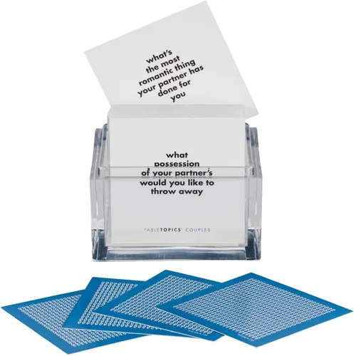 Miniatura 2 de TableTopics Tarjetas de Conversación para Parejas Románticas con 135 Preguntas para Noches de Citas y Conversaciones Íntimas, Regalo Único