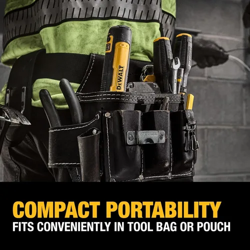Miniatura 15 de DEWALT Destornillador inalámbrico, destornillador eléctrico recargable USB de 4 V con juego de 12 puntas de destornillador, luz LED, control