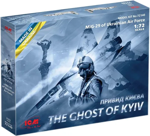 ICM 72140 - MiG-29 de la Fuerza Aérea Ucraniana - El fantasma de Kiev - Kit de modelo de avión de plástico en escala 1:72 - Réplica altamente