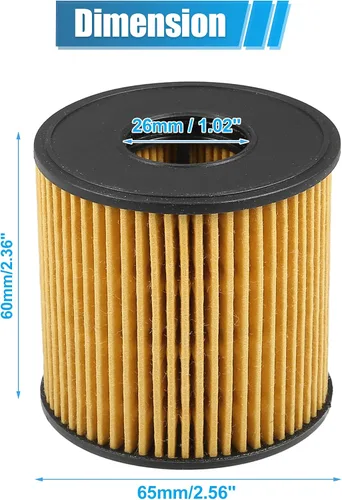 Miniatura 5 de X AUTOHAUX 4 piezas de repuesto de filtro de aceite de motor 26350-2J000 Filtro de combustible de aceite para Hyundai Elantra Limited SE SEL 2.0L L4