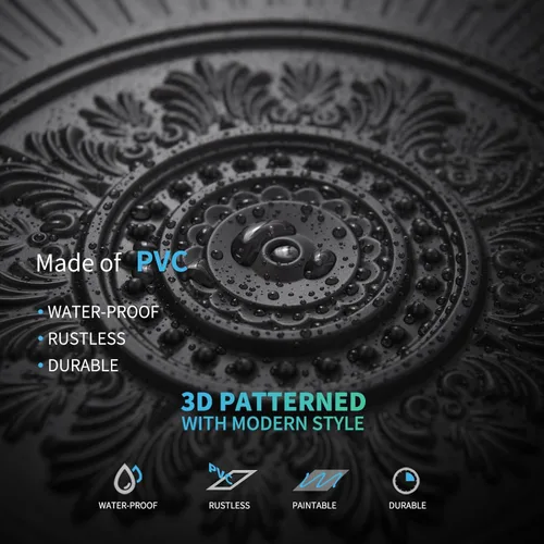 Miniatura 4 de Art3d Paquete de 12 azulejos de techo colgantes de 2 x 2 pies, paneles de techo de PVC decorativos de fácil instalación para interiores de cocina