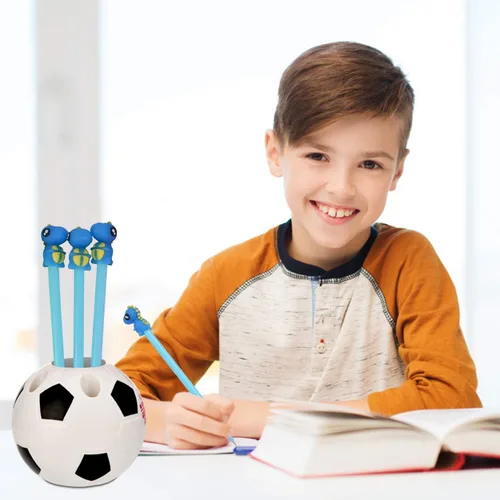 Miniatura 7 de Bonitos bolígrafos de tinta negra de dinosaurio, divertidos bolígrafos de gel de escritura kawaii para suministros escolares de oficina, juego de 16
