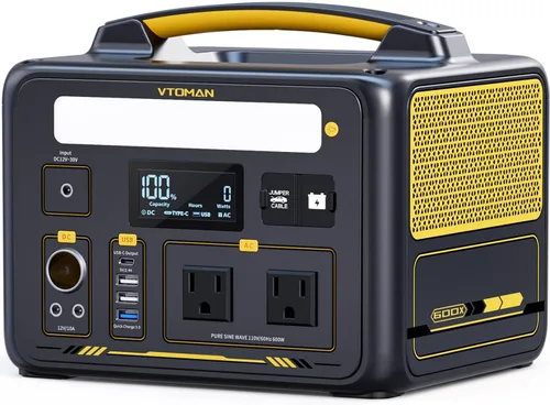 Miniatura 11 de VTOMAN Generador solar de 3096Wh con panel solar de 200 W y batería adicional, batería LiFePO4 de 1800 W (pico de 3600 W) estación de energía