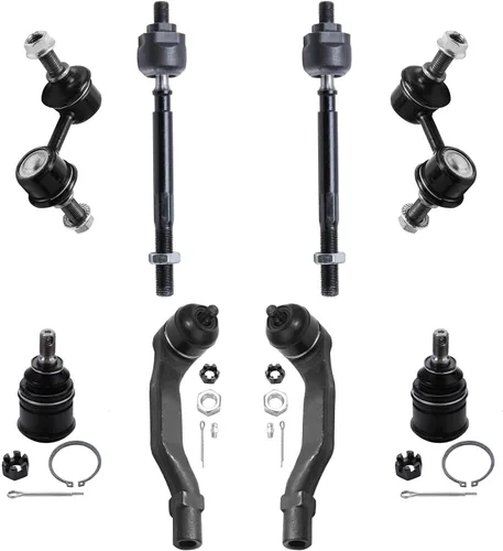 Miniatura 77 de Detroit Axle – Kit de suspensión delantera para Hyundai 2013-2018 Santa Fe 2 enlaces de barra de estabilizador 4 varillas de amarre interiores