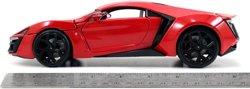 Miniatura 3 de Auto deportivo rojo Lykan Hypersport (escala 1:24) de la película Fast & Furious, de Jada Toys