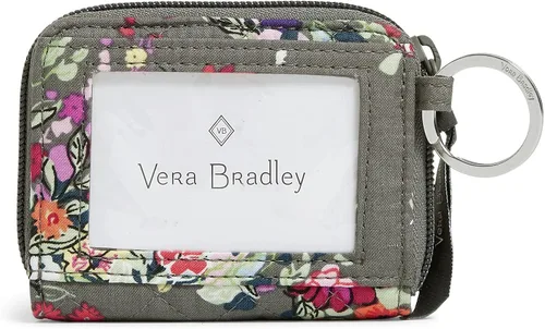 Miniatura 3 de Vera Bradley Cartera pequeña de algodón con cremallera para mujer con protección RFID