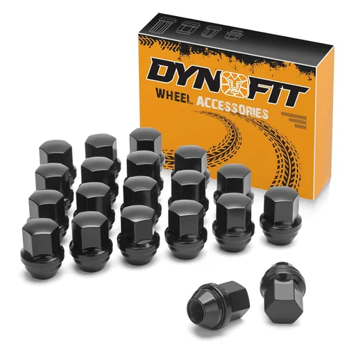 Miniatura 23 de Dynofit Tuercas de llanta OEM de 14 x 2 para F150 2000-2014, tuercas sintonizadoras de acero de fábrica de una sola pieza compatibles con Ford