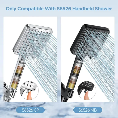 Miniatura 3 de Filtro de cabezal de ducha para ducha de mano, 1 paquete de filtros de suavizante de agua de repuesto para agua dura - Eliminar cloro y sustancias