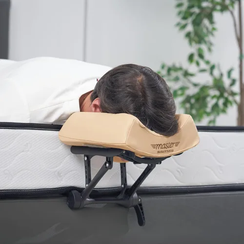 Miniatura 4 de Master Massage ED-Deluxe - Cuna facial de tamaño universal para mesa de masaje, reposacabezas de cama de salón, soporte de cojín ajustable de 6