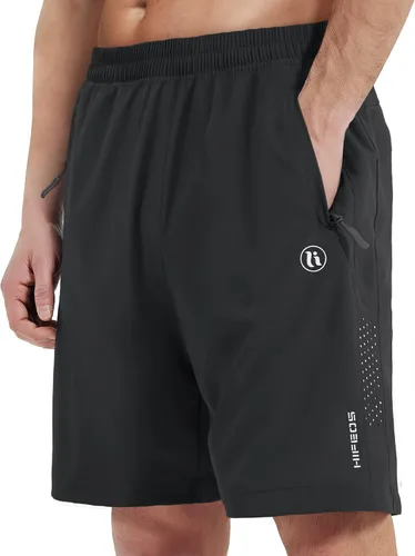 Pantalones cortos deportivos para hombre, para correr, gimnasio, senderismo, pantalones cortos de entrenamiento para hombre de 7 pulgadas, cómodos,