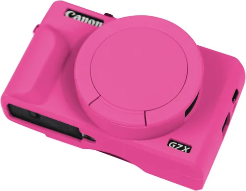 Miniatura 10 de Easy Hood Funda para cámara digital Canon Powershot G7 X Mark III, funda protectora de silicona suave con marcador de botón Funda extraíble