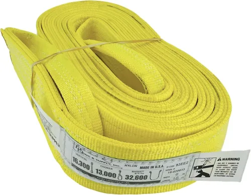Miniatura 11 de DD Sling. Correa de 2 capas para levantamiento, de red de nylon, de doble ojal. Muy resistente (900 tejidos).Capacidad de carga vertical