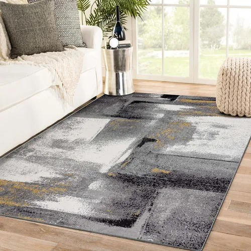 Miniatura 13 de Luxe Weavers - Alfombra abstracta, Lagos Collection 7558, color azul claro