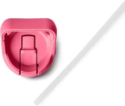 Miniatura 5 de YETI Rambler Jr. - Botella de 12 onzas para niños, con tapa con pajilla Rosa (Tropical Pink)