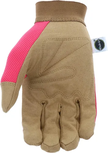Miniatura 4 de Miracle-Gro MG86205 - Guantes de utilidad general – [pequeños/medianos], guantes acolchados de piel sintética, espalda de elastano, muñeca ajustable