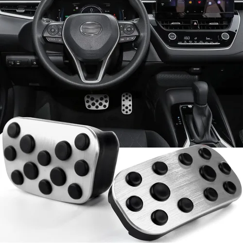 CKE Compatible con Toyota Corolla 2026 2025 2024 2023 2022 2021 2020 2019 Accesorios Fundas Antideslizantes Deportivas para Pedal de Pie de Coche
