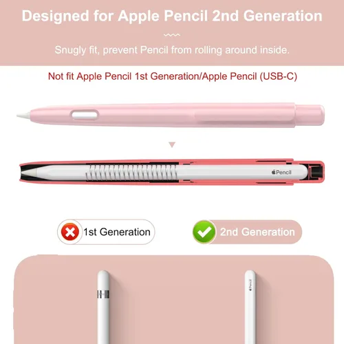 Miniatura 2 de Moko Funda protectora compatible con Apple Pencil Pro, Apple Pencil de 2ª generación, funda protectora retráctil para Apple Pencil con clip, funda