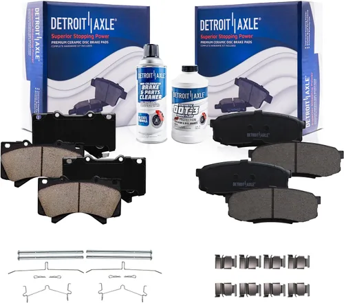 Miniatura 37 de Detroit Axle - Pastillas de Freno Delantero para Nissan Altima Maxima Sentra 350Z Cube Juke Versa INFINITI G20 G35 I30 I35 Suzuki SX4, Pastillas