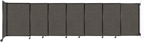 Miniatura 89 de Divisor de habitación de pared recta deslizante montado en la pared Anchos ajustables Ruedas de bloqueo Separador de habitación Paneles