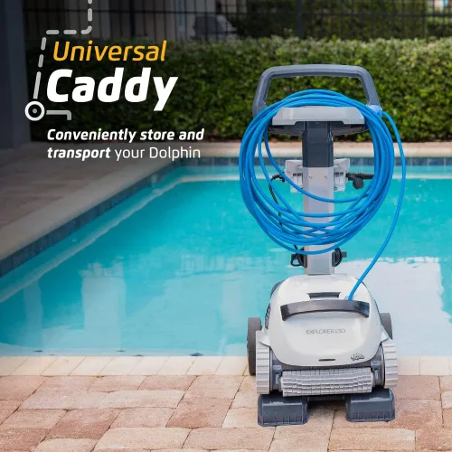Miniatura 3 de Dolphin Explorer E50 - Aspirador robótico automático Wi-Fi para piscina, incluye carrito para un fácil transporte y almacenamiento, ideal