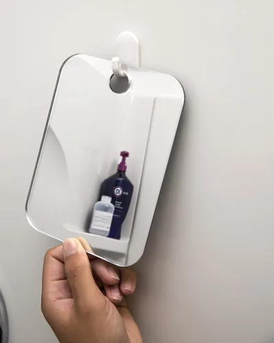 Miniatura 6 de Espejo para afeitarse. No se empaña. De "The Shave Well Company". No se empaña debido a su diseño. No se caerá al piso.