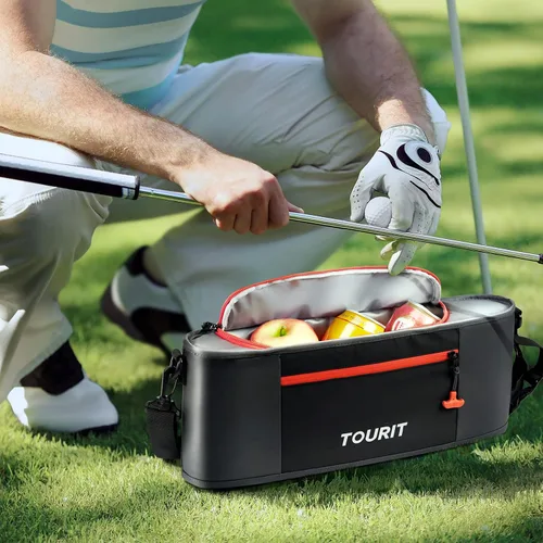 Miniatura 7 de TOURIT Cooler Bag - Funda aislante para 6 latas, pequeños accesorios de golf suaves para hombres, cabe discretamente en bolsa de golf