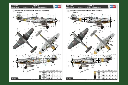 Miniatura 3 de Hobby Boss Messerschmitt BF 109G-6 Kit modelo (escala 1/48)