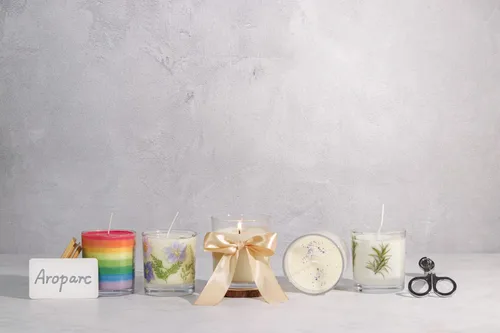 Miniatura 4 de Aroparc Tarros de velas a granel con tapas, 12 frascos de 10 onzas para hacer velas, transparentes aptos para lavavajillas