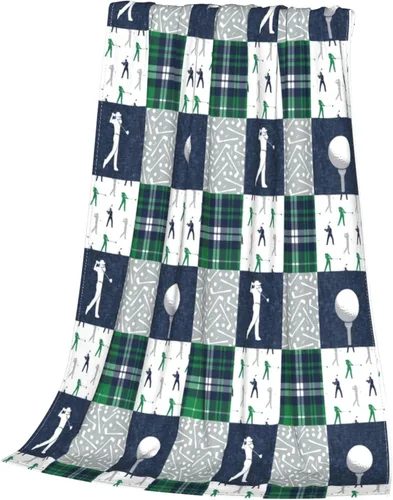 Miniatura 3 de Manta de golf de forro polar suave, ultra cálida, manta de franela de felpa para cama, viajes, sofá, oficina, hogar, regalos ligeros para mujeres