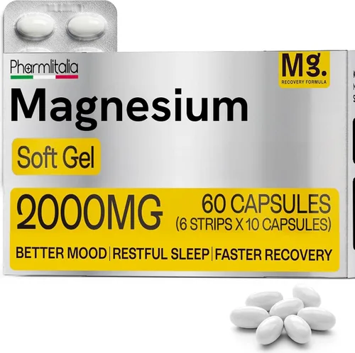 Miniatura 10 de Suplemento de magnesio de 2000 mg para un mejor sueño - Suplementos para la memoria y la concentración - Alta absorción muscular y apoyo cerebral