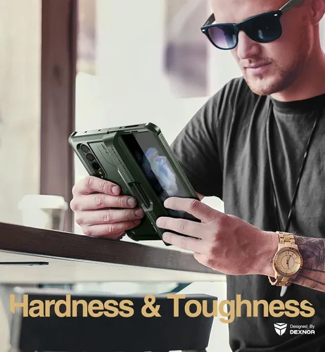 Miniatura 5 de Dexnor Shielder Series - Funda para Samsung Galaxy Z Fold 3 (2021), de grado militar, a prueba de golpes, resistente, con protector de pantalla