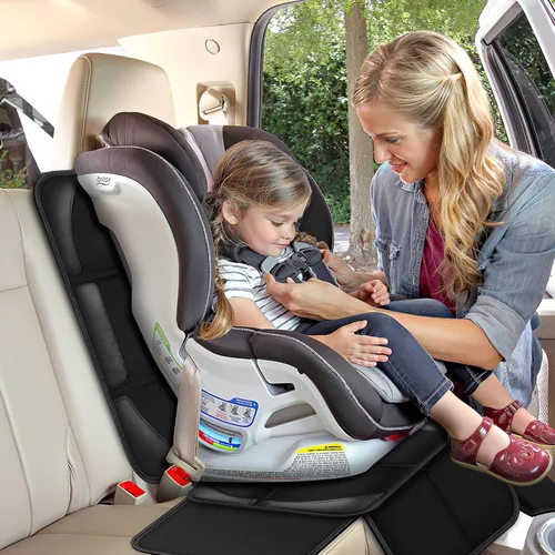 Miniatura 3 de Fundas protectoras de asiento de automóvil, para asiento de automóvil, tela 600D, impermeable, antideslizante, acolchado más grueso con bolsillos