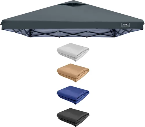 Miniatura 33 de KAMPKEEPER Cubierta de Repuesto Superior para Carpa Toldo Emergente con Ventilación de Aire y Correa Elástica Ajustable, Poliéster Resistente a Azul