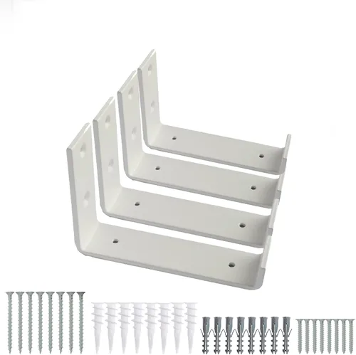 Miniatura 2 de Soportes de estante 4 unidades de alta resistencia flotante de 6.0 pulgadas de largo x 4.0 pulgadas de alto x 1.5 pulgadas de ancho