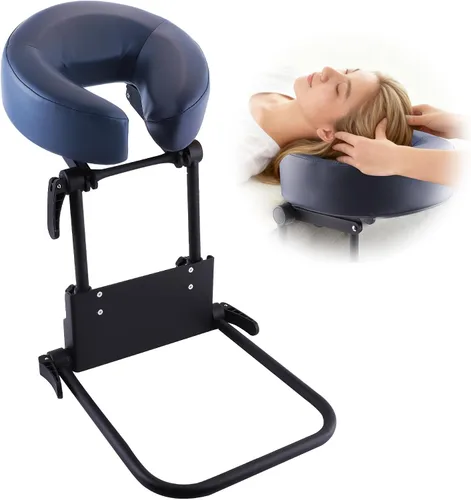 Miniatura 8 de TOROKOM Soporte ajustable para reposacabezas y almohada facial (color negro)