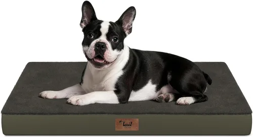Miniatura 129 de Cama ortopédica de felpa para perros y cachorros medianos, camas impermeables para perros de 30 x 20 pulgadas con funda extraíble lavable, tapete