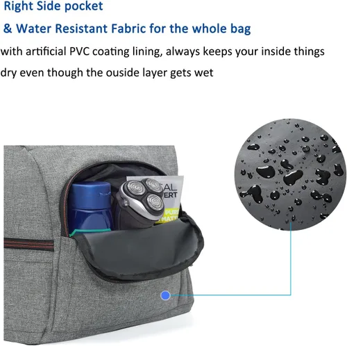 Miniatura 6 de MarsBro Bolsa de lona resistente al agua con compartimento para zapatos para gimnasio y viajes