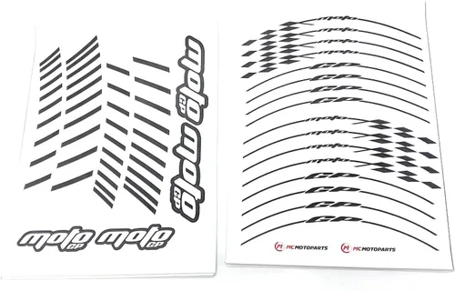 Miniatura 2 de MC MOTOPARTS Calcomanías adhesivas para llantas de 17 pulgadas compatibles con MT-07 MT-09 MT-10 FZ07 FZ09 FZ10 YZF R6 YZF R1 1000 verde