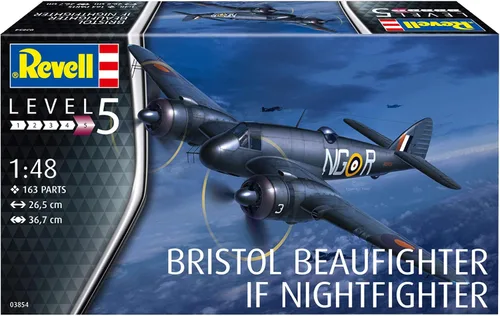 Miniatura 2 de Revell RV03854 03854 Beaufighter IF Nightfighter Plastic Model kit escala 1:48, sin pintar